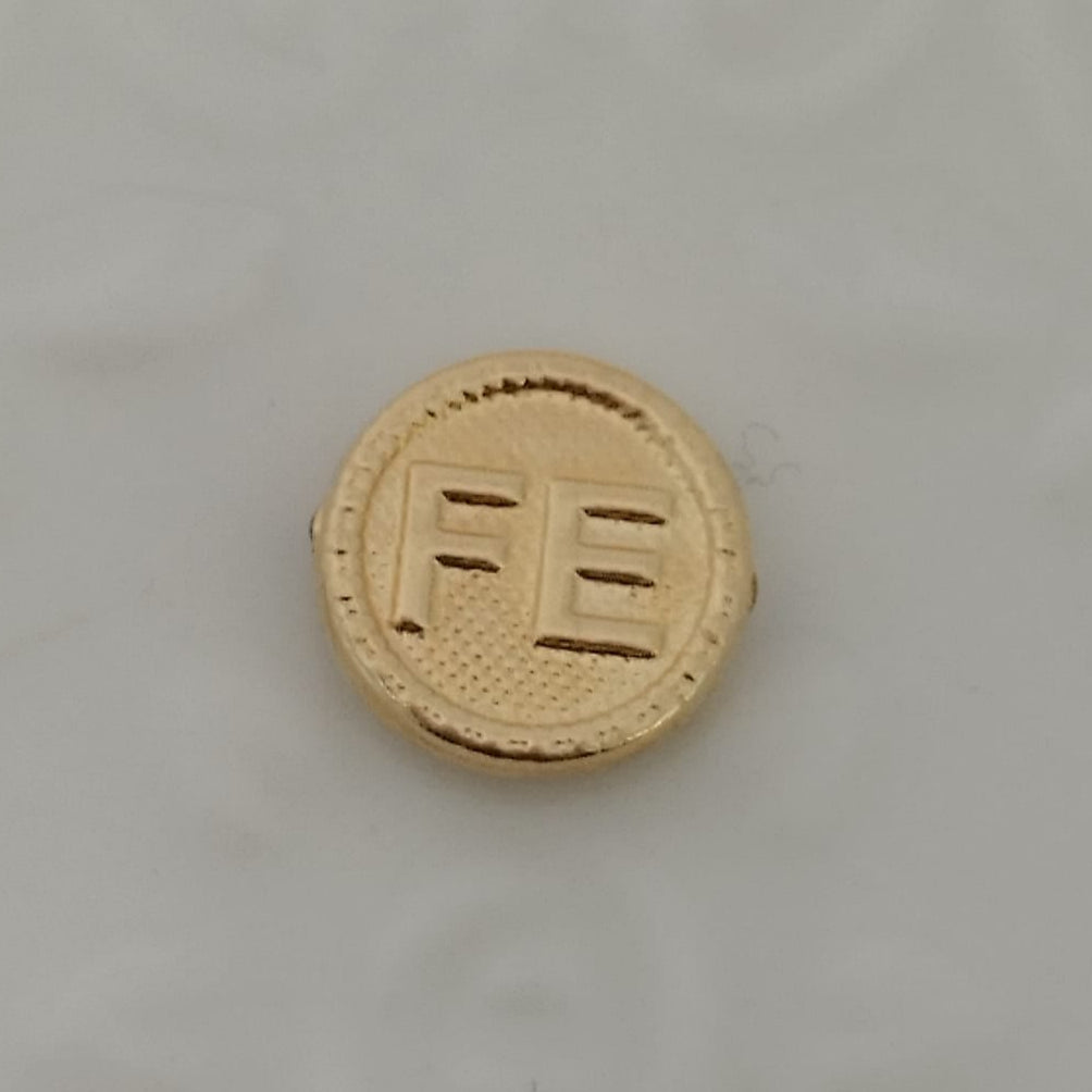 Herraje Medalla Fe Diamantada 1cm