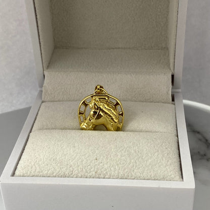Dije Herradura y caballo 2.6cm