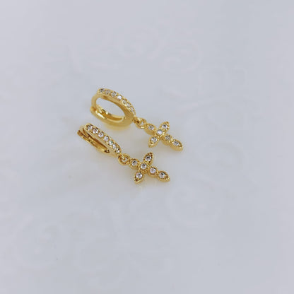 Candonga Con Cruz y Circon Blanco 2.1cm