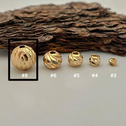 Bola Diamantada Dorada 8mm