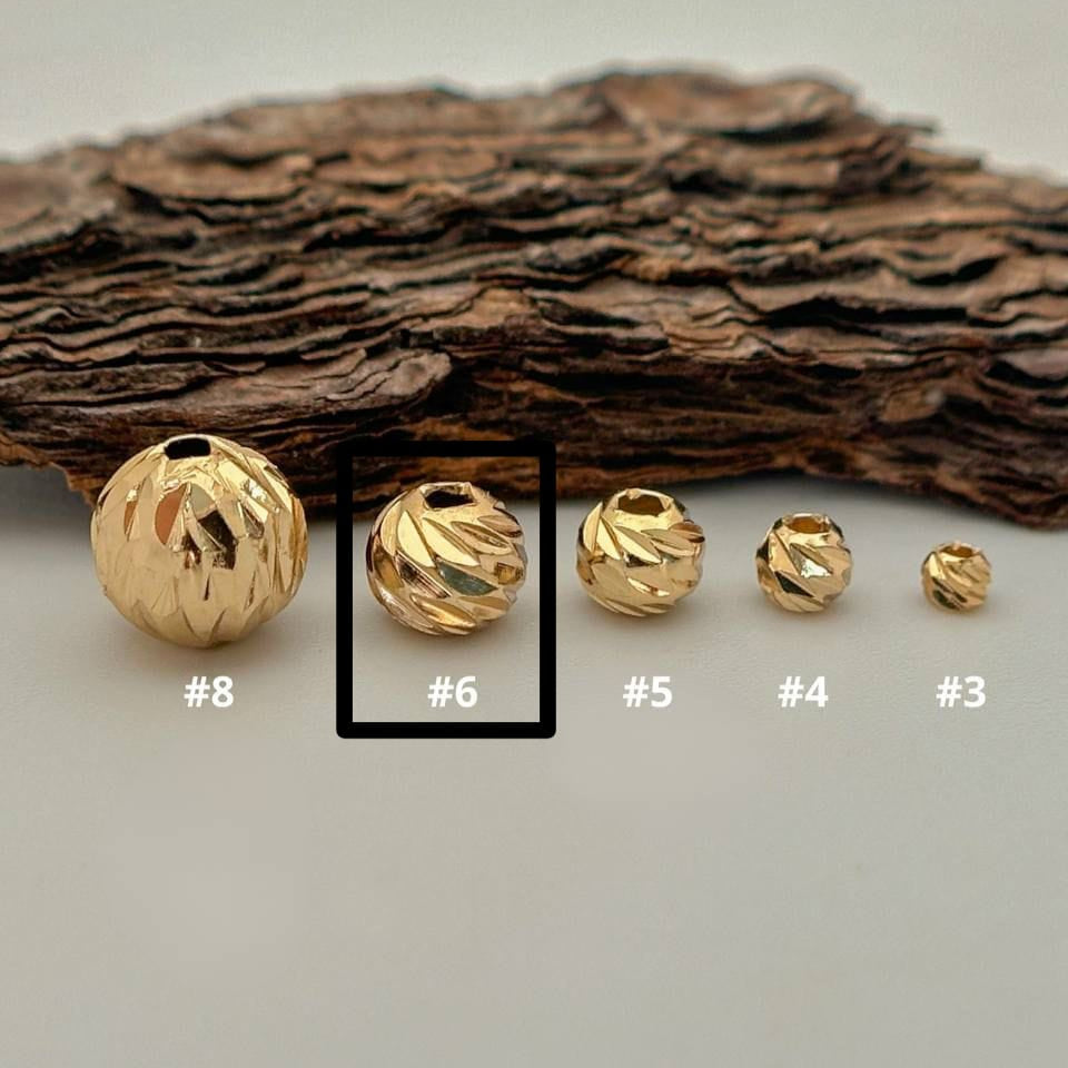 Bola Diamantada Dorada 6mm