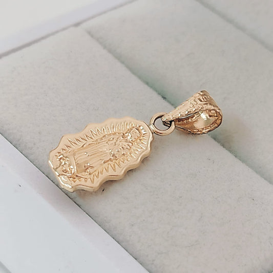 Dije Virgen Guadalupe Silueta Circ󮠤e Colores 2.5cm