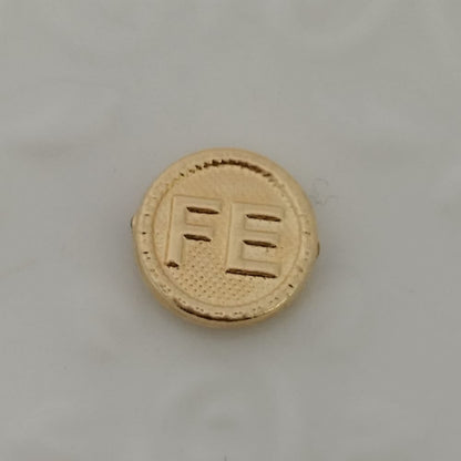 Herraje Medalla Fe Diamantada 1cm