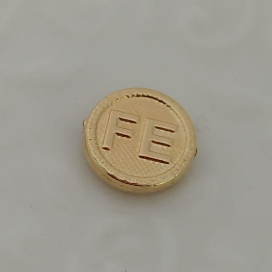 Herraje Medalla Fe Diamantada 1cm