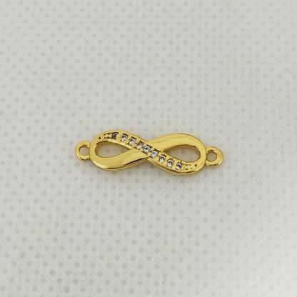 Herraje Infinito con Circones Blancos 2cm