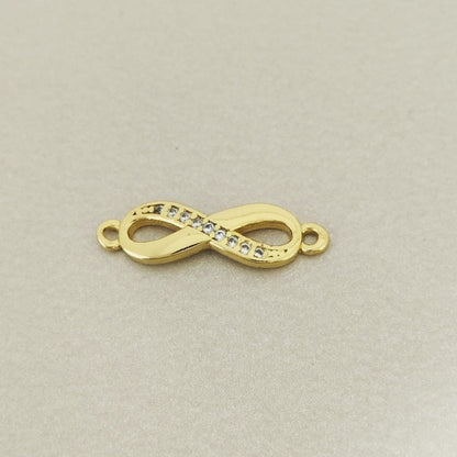 Herraje Infinito con Circones Blancos 2cm