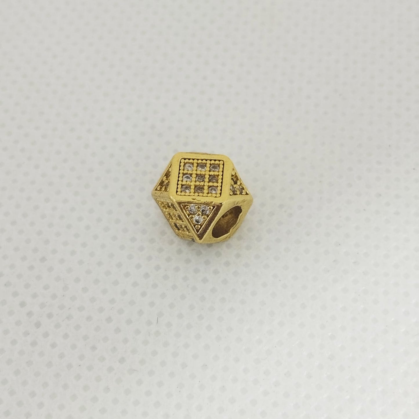 Herraje Rondel Rombo Circones Blancos 1cm