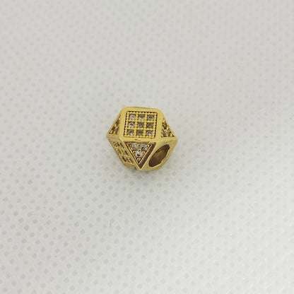 Herraje Rondel Rombo Circones Blancos 1cm