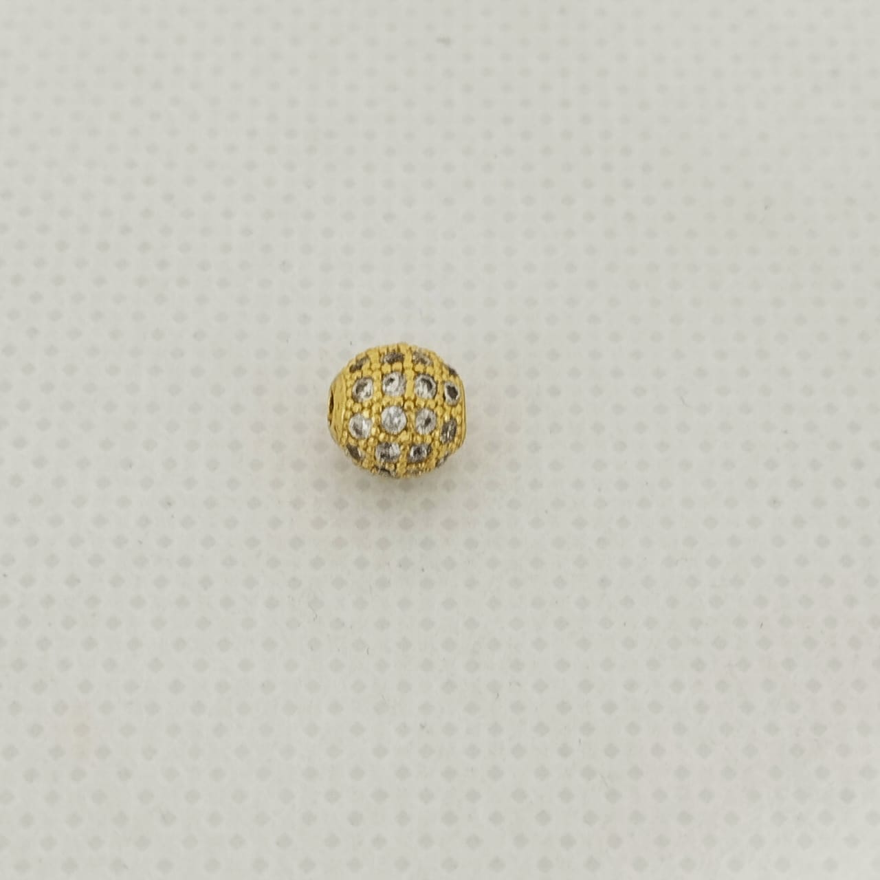 Herraje Bola Fuego Circon Blanco 5mm