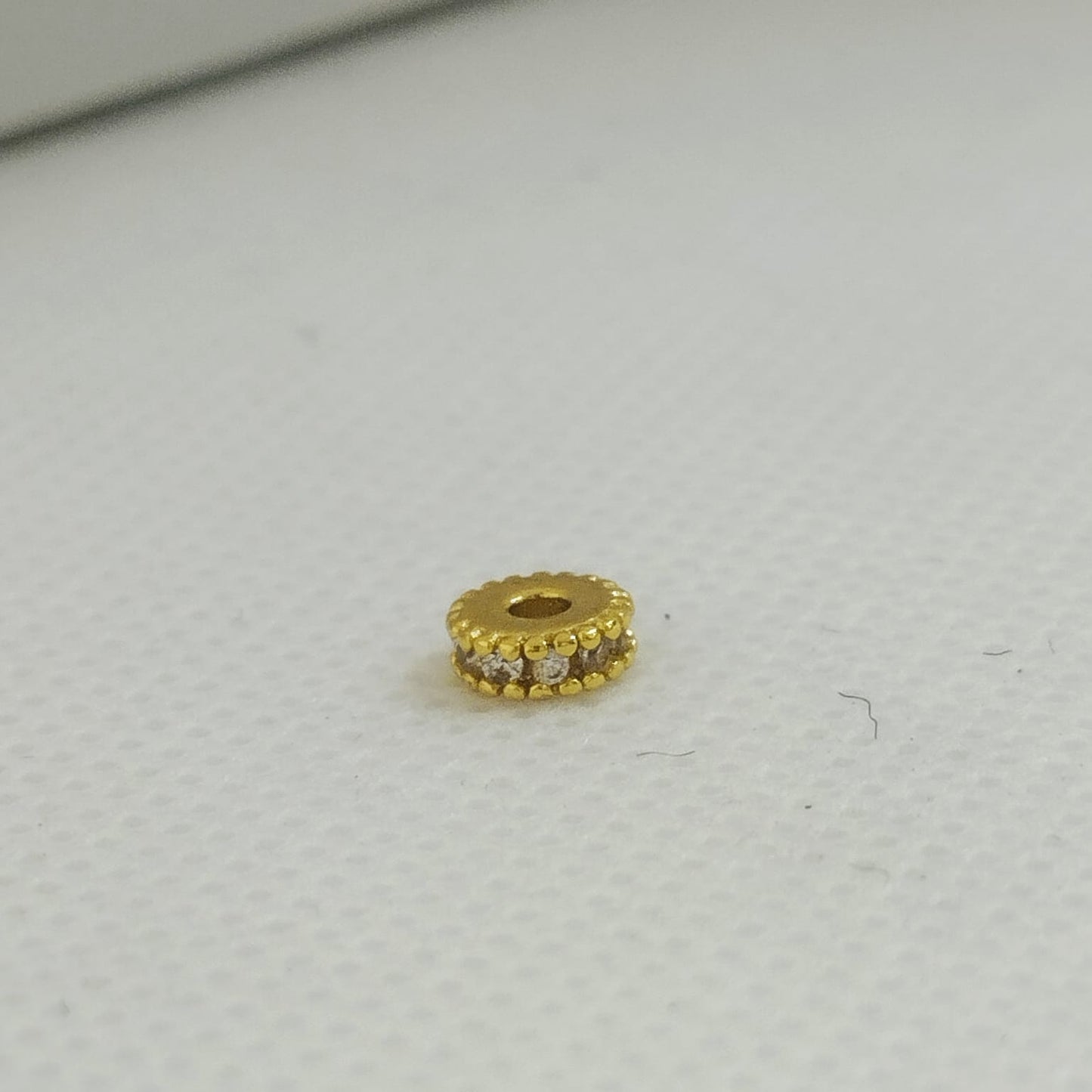 Herraje (separadores ) Rondel Circones blacos x3 5mm