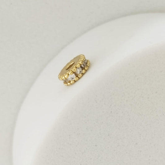 Herraje (separadores ) Rondel Circones blacos x3 5mm