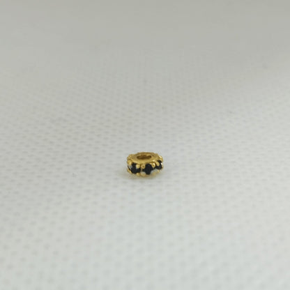 Herraje (Separadores) Rondel Circon Negro x3 5mm