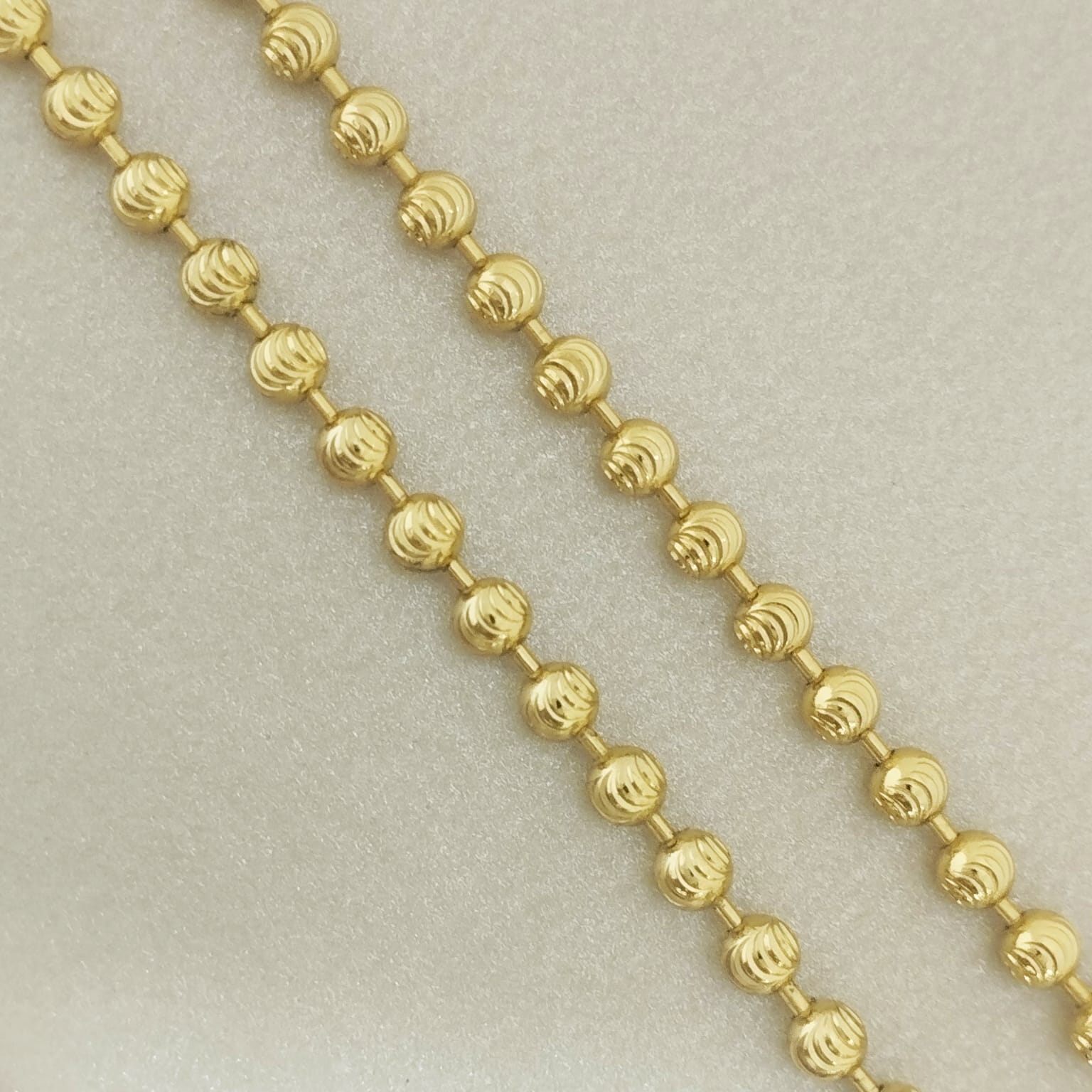 Cadena Militar Diamantada 60cm 2,5mm