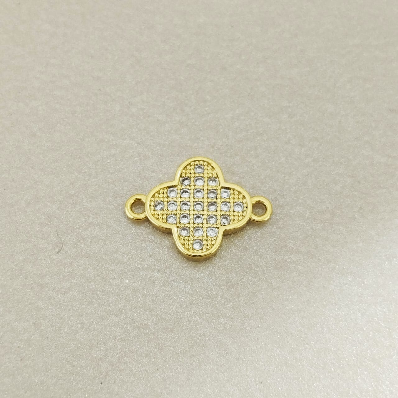 Herraje Trecol Clover Circon Blanco 1cm