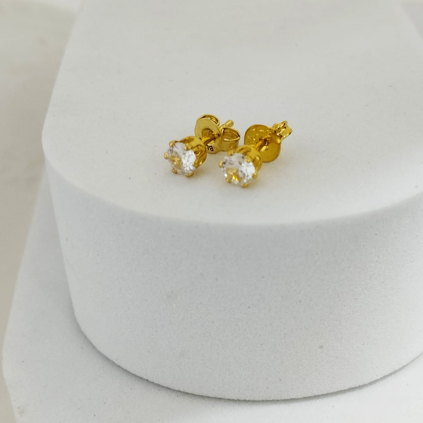 Topo Circon Redondo Blanco