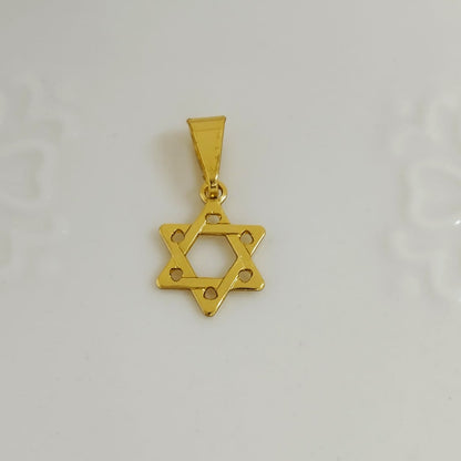 Dije Estrella David Silueta 1.8cm