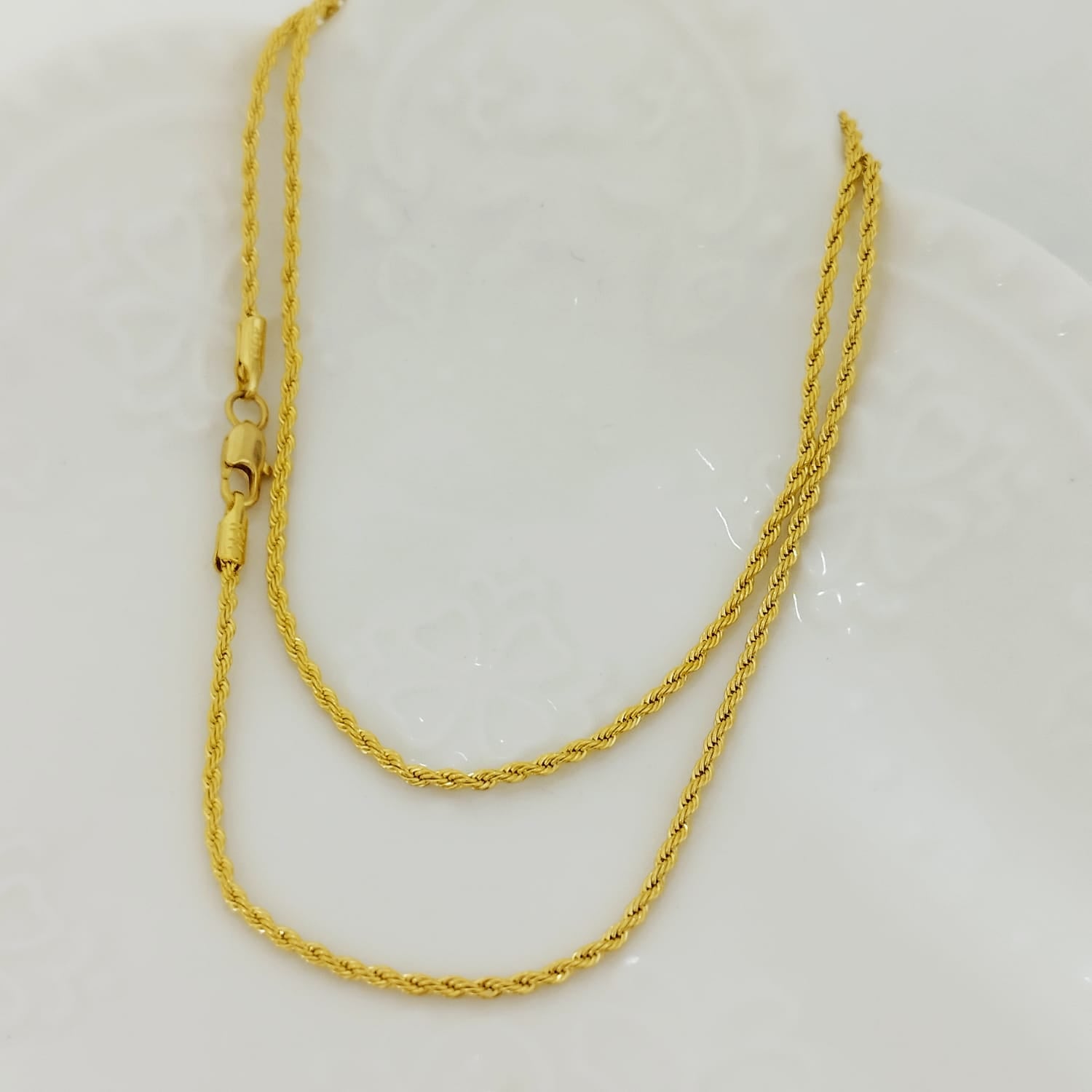 Cadena lazo Amarilla 50cm ID: 147