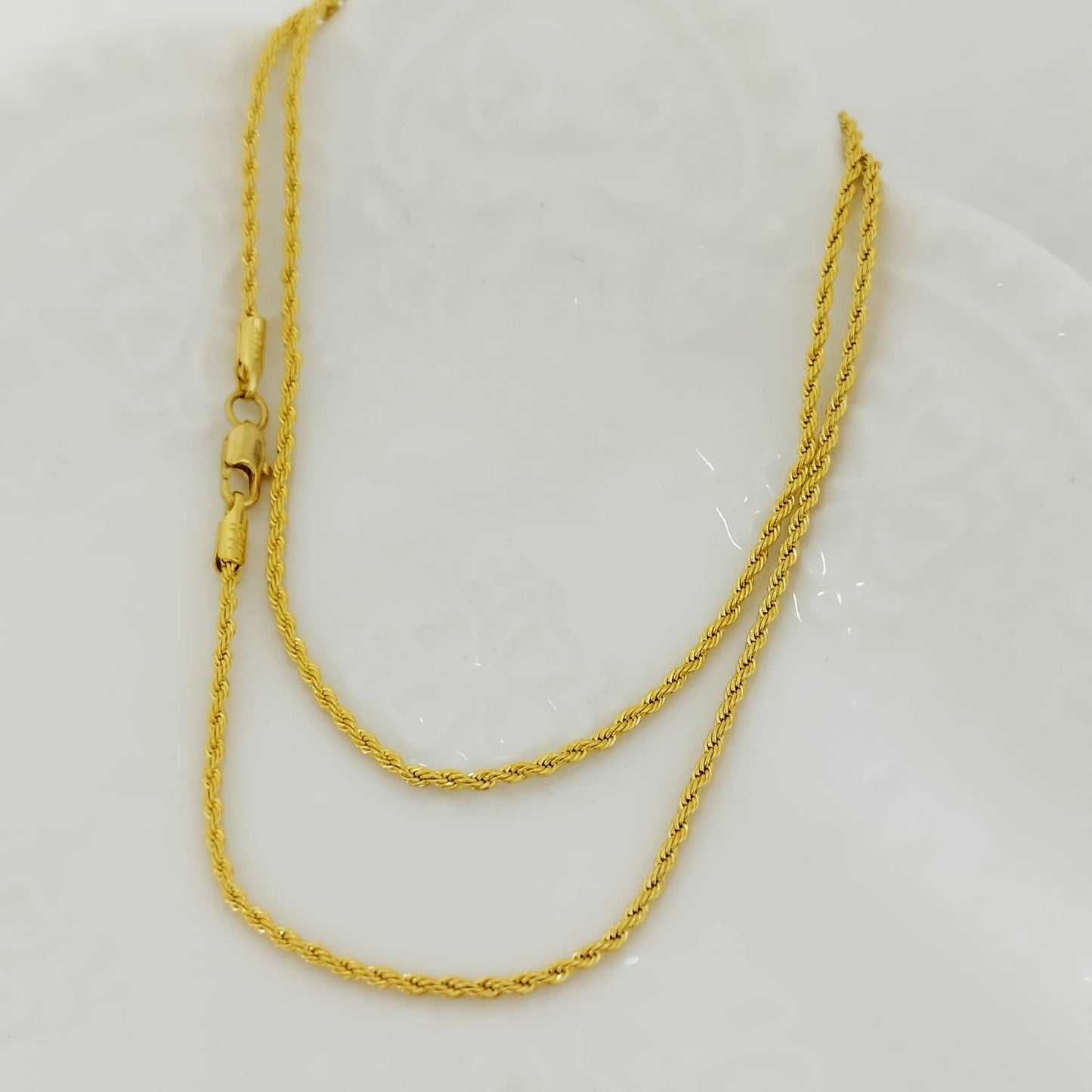 Cadena lazo Amarilla 50cm ID: 147