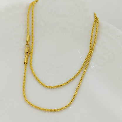 Cadena lazo Amarilla 50cm ID: 147