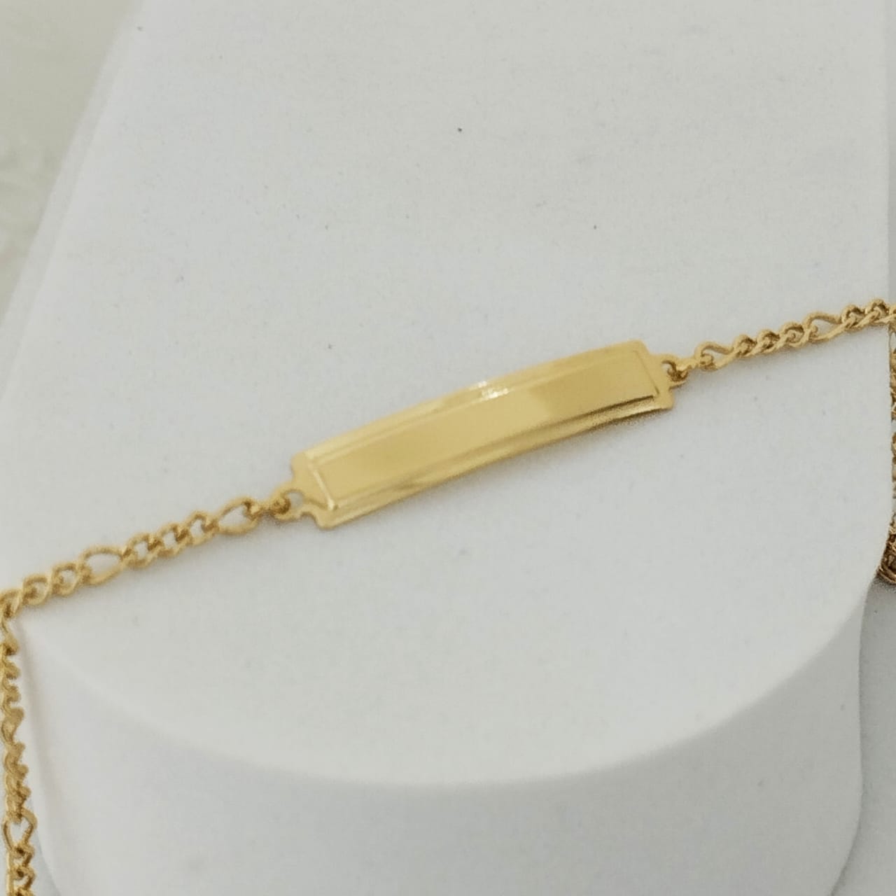 Pulsera Bebe Con Placa Tejido 3x1 15cm Incluye La Marcada ID: 149