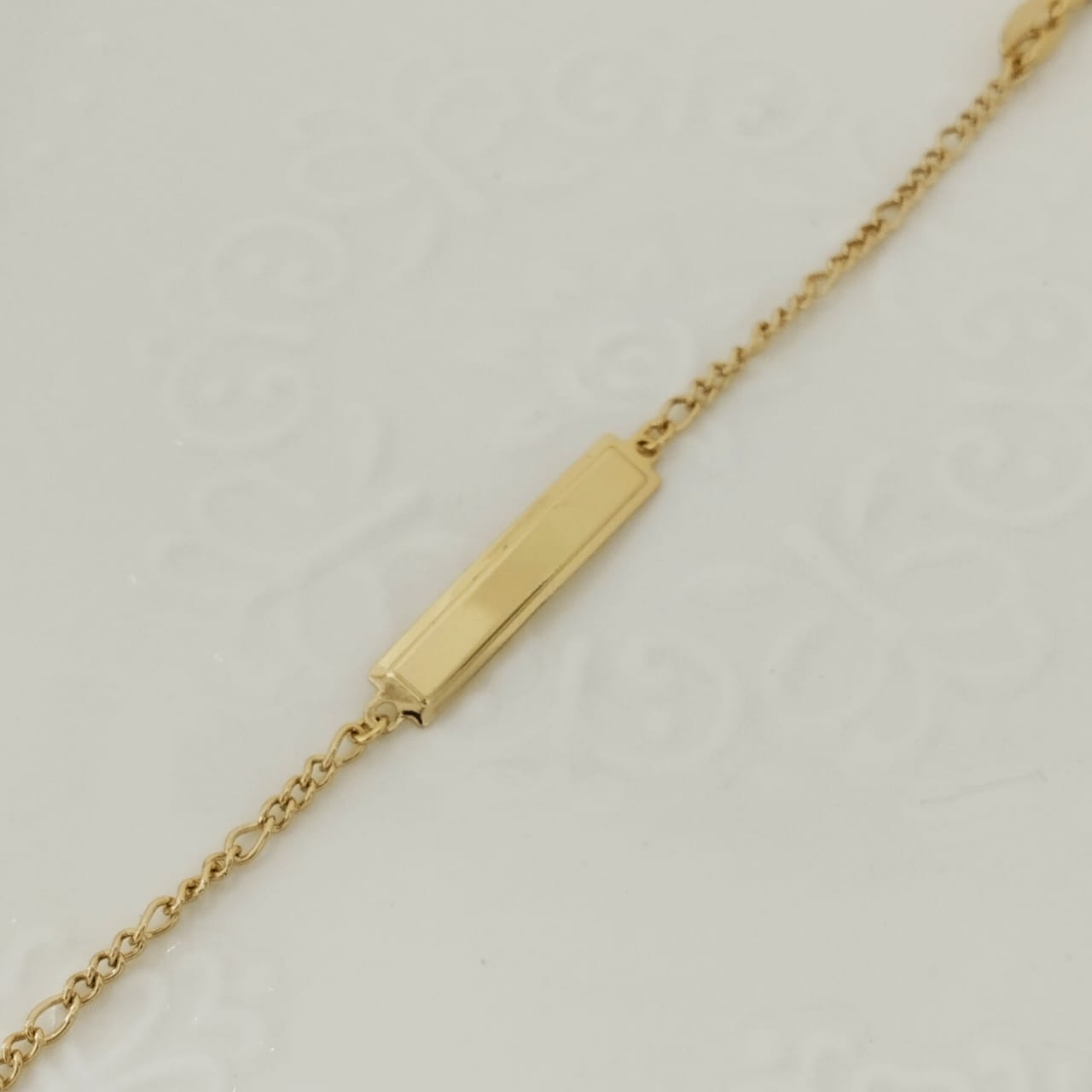 Pulsera Bebe Con Placa Tejido 3x1 15cm Incluye La Marcada ID: 149