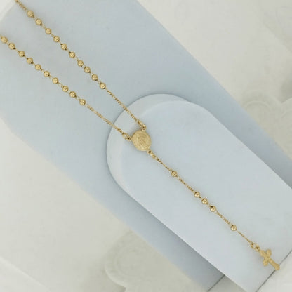 Rosario O Camándula 65cm Milagrosa y Cristo Amarillo Balin 3mm ID: 152