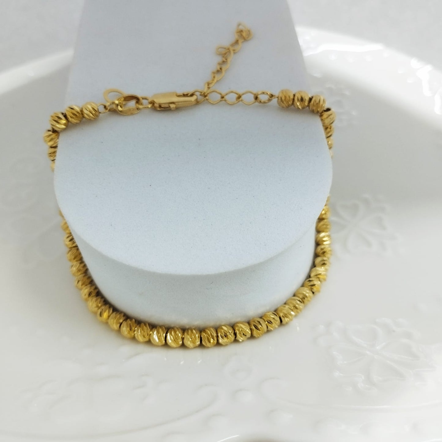 Pulso Militar Balin 4mm Diamantada Amarilla 19cm ID: 169