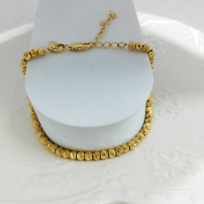 Pulso Militar Balin 4mm Diamantada Amarilla 19cm ID: 169