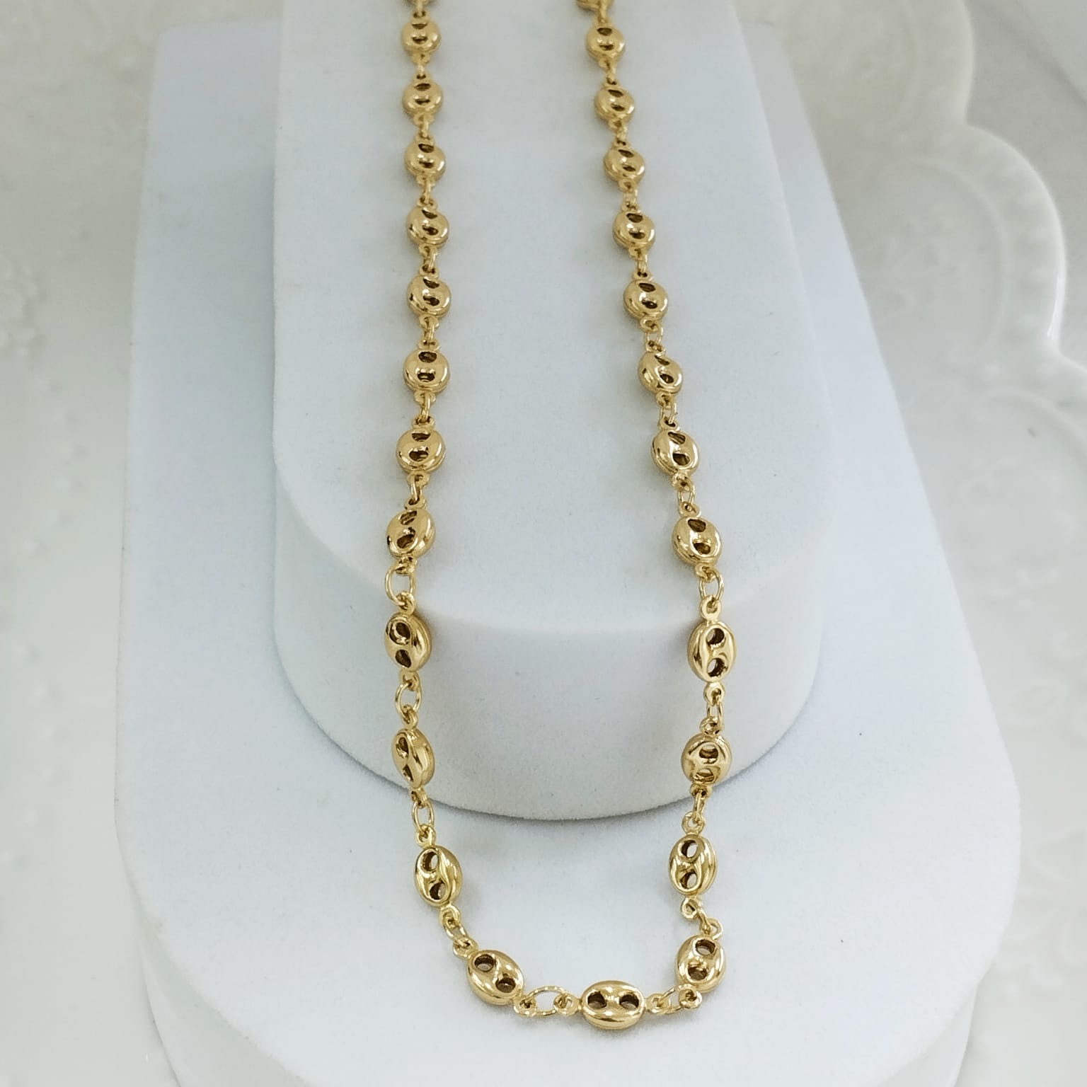 Cadena Eslabon o Gucci 45cm 5mm ID: 202