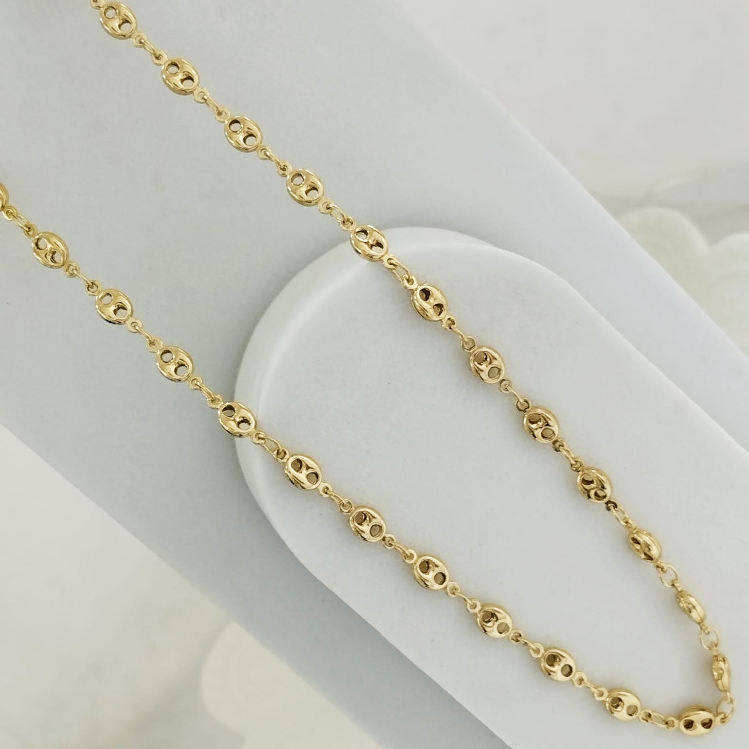 Cadena Eslabon o Gucci 45cm 5mm ID: 202