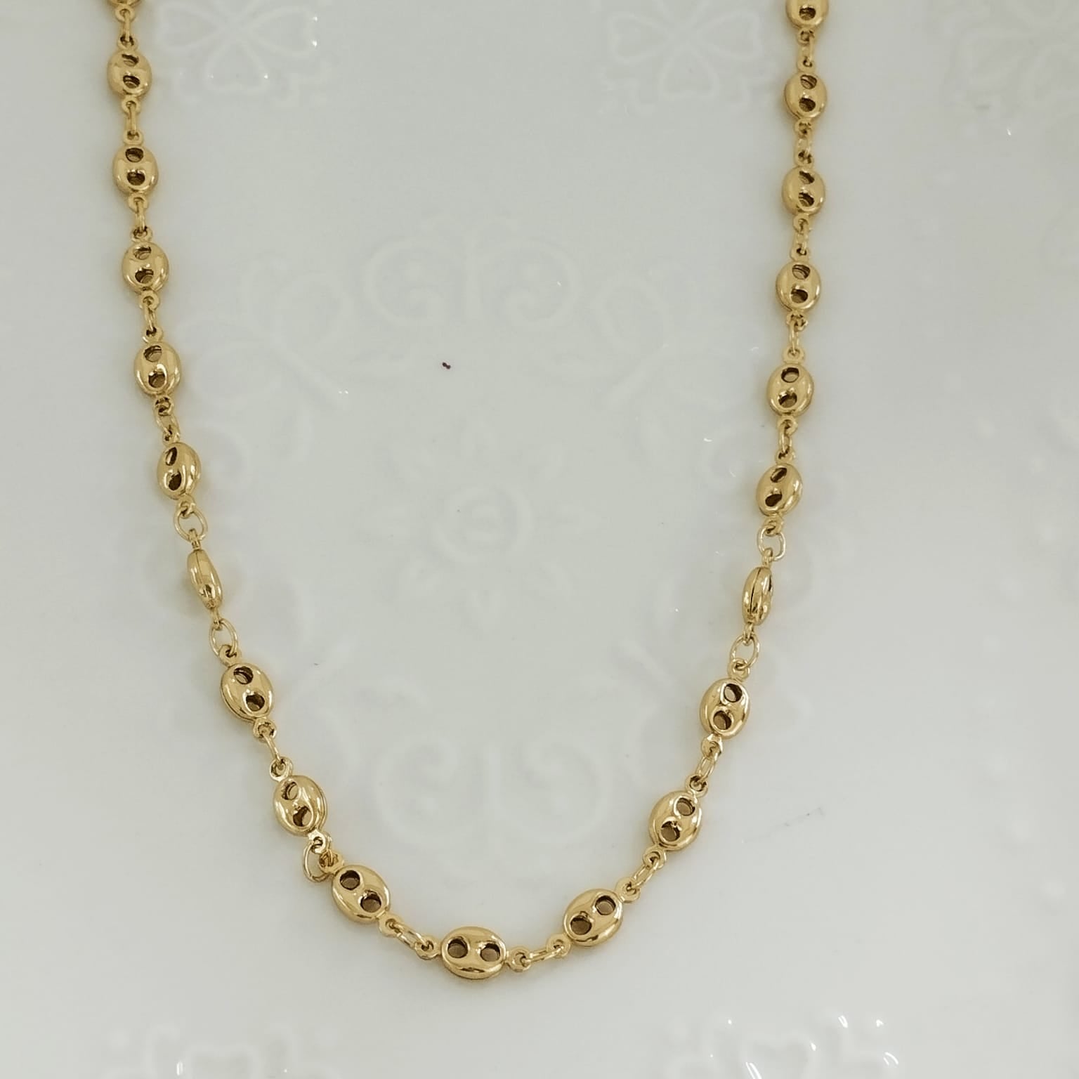 Cadena Eslabon o Gucci 45cm 5mm ID: 202