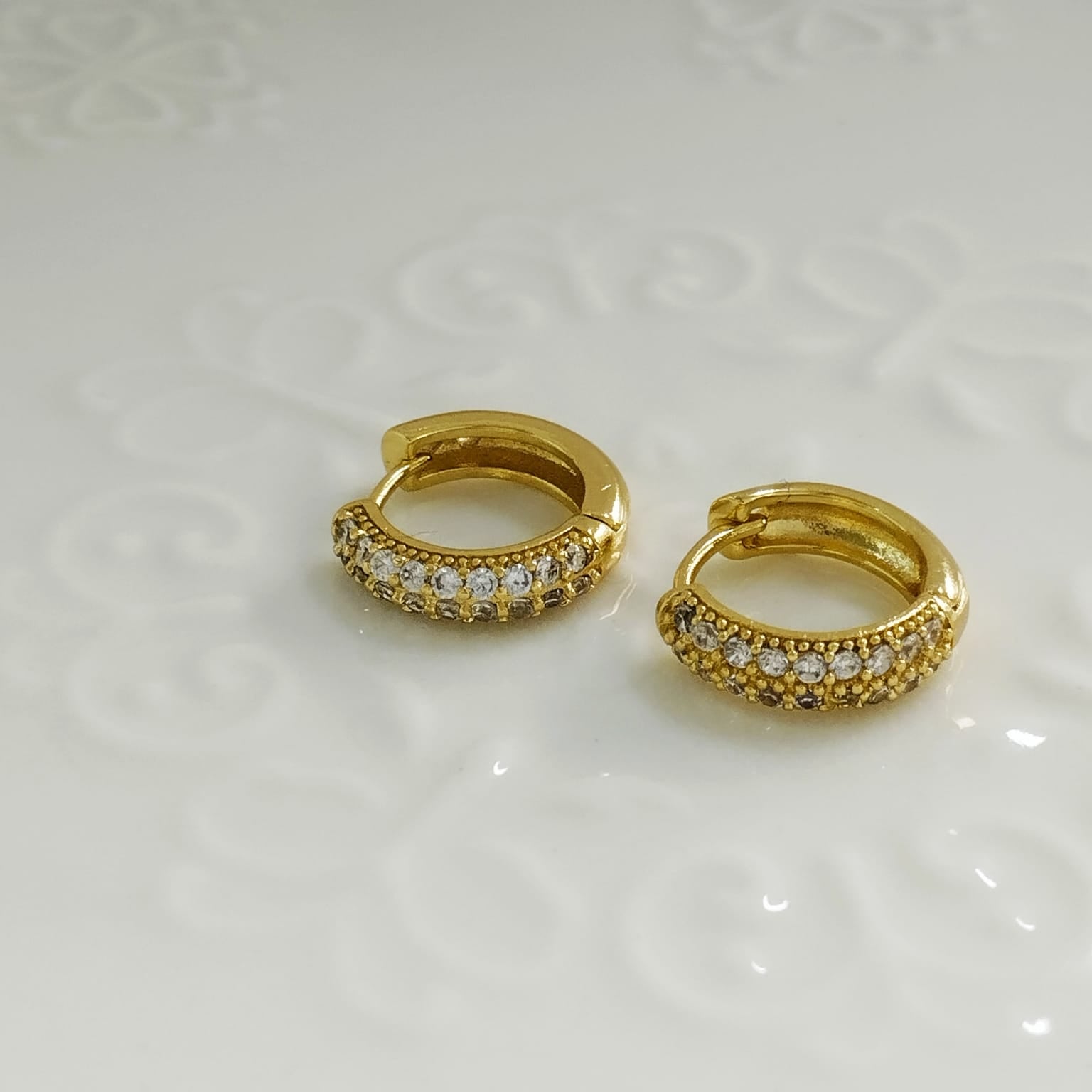 Candonga Con Circón Blanco 1.5cm ID: 208