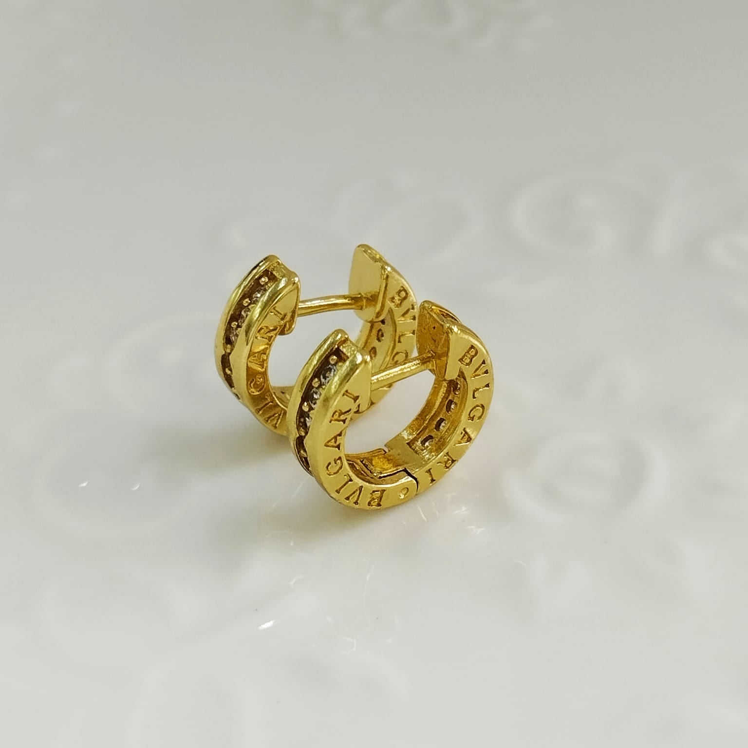 Candonga bvlgari Con Circón Blanco 1.3cm ID: 209