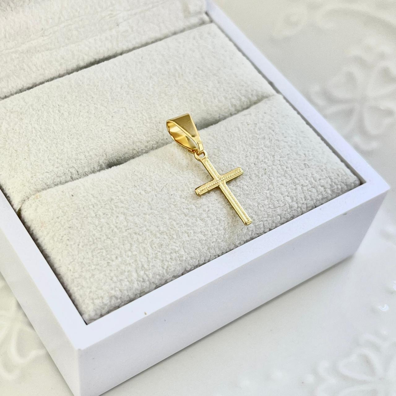 Dije Cruz Lisa 2cm ID: 217