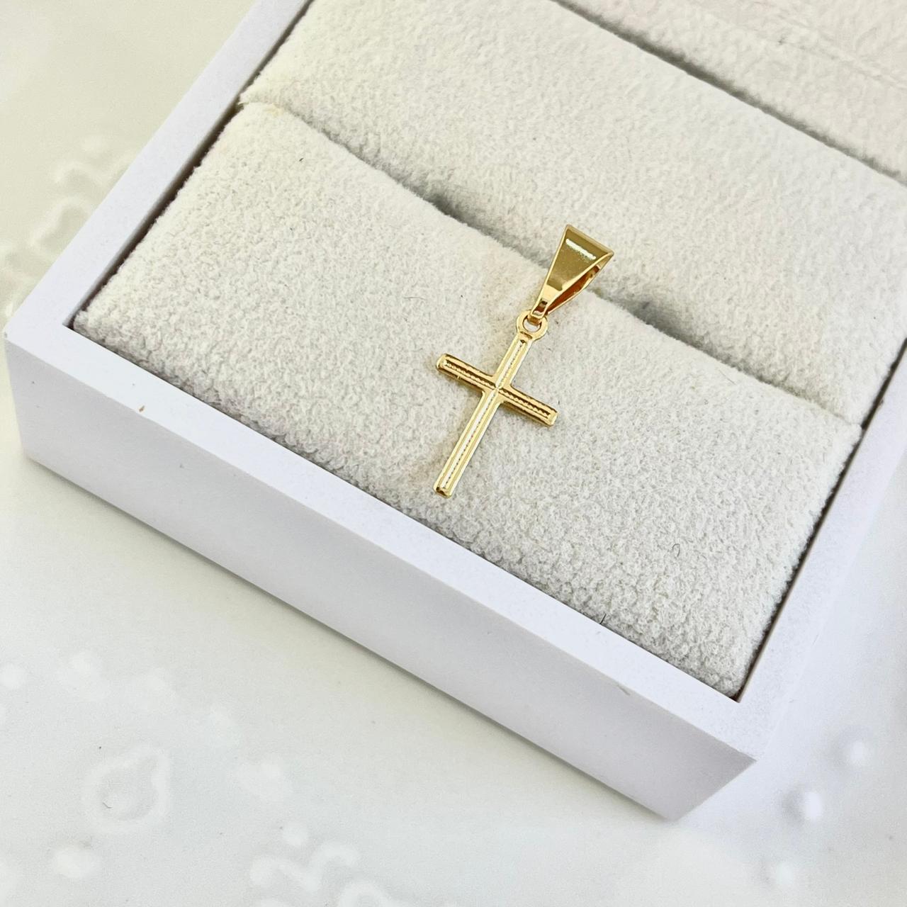 Dije Cruz Lisa 2cm ID: 217