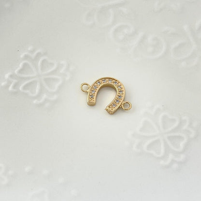 Herraje Herradura Con Circon Blanco 2cm ID: 232