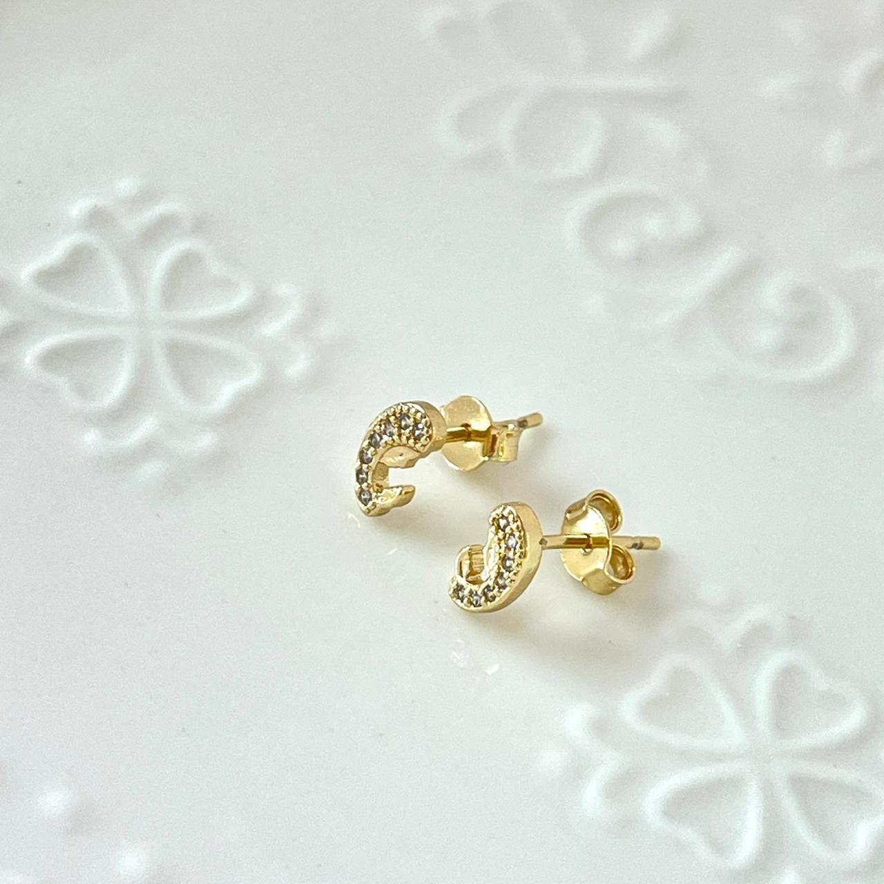 Topo Viren Orando Con Circón Blanco 8 mm ID: 251