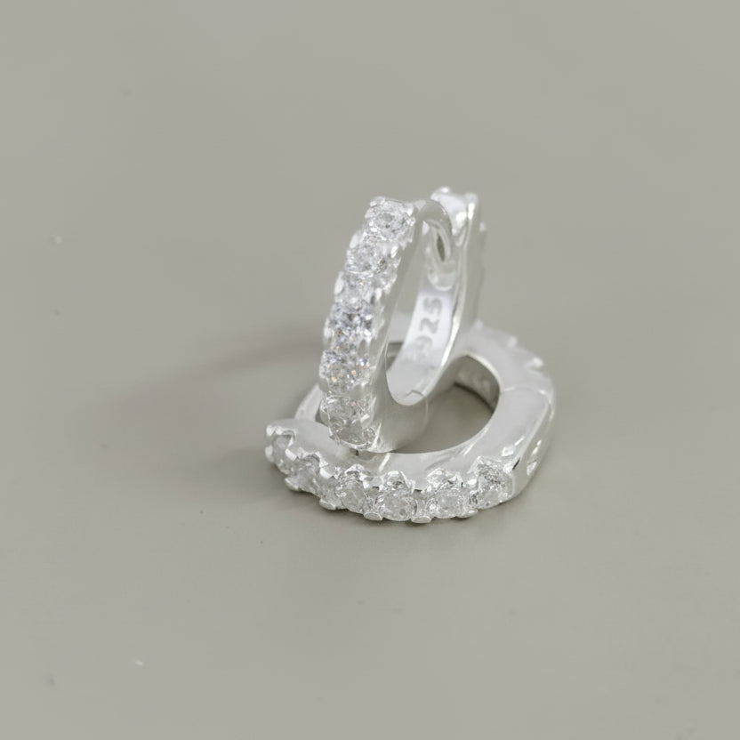 CANDONGA ABRE FACIL CON CIRCONES 8MM DE PLATA LEY 925 ID: 292