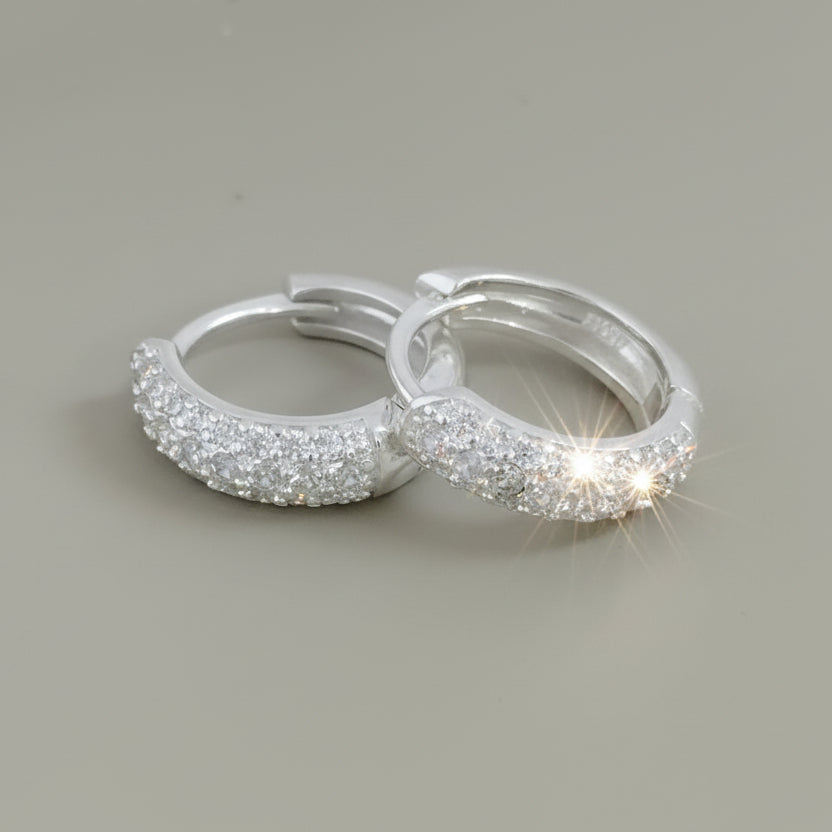 CANDONGA ABRE FACIL CON CIRCONES 1.5CM DE PLATA LEY 925 ID: 291