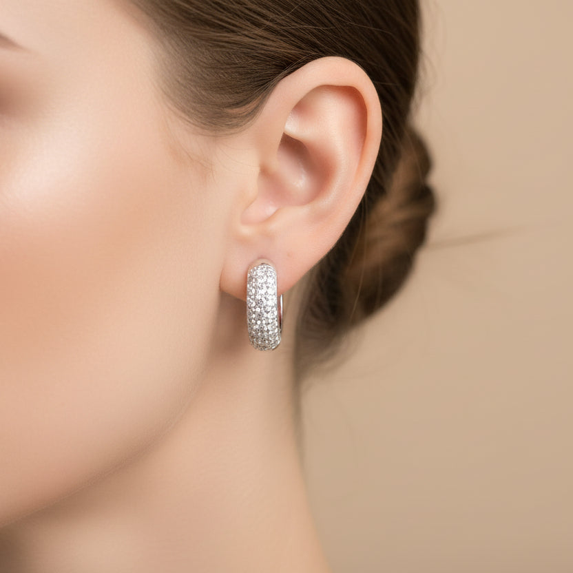 CANDONGA ABRE FACIL CON CIRCONES 1.5CM DE PLATA LEY 925 ID: 291