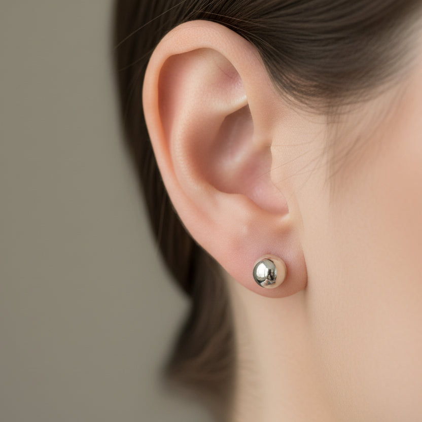 TOPO BALIN 4MM DE PLATA LEY 925 ID: 296