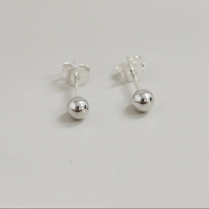 TOPO BALIN 4MM DE PLATA LEY 925 ID: 296