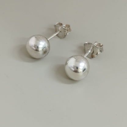 TOPO BALIN 8MM DE PLATA LEY 925 ID: 298