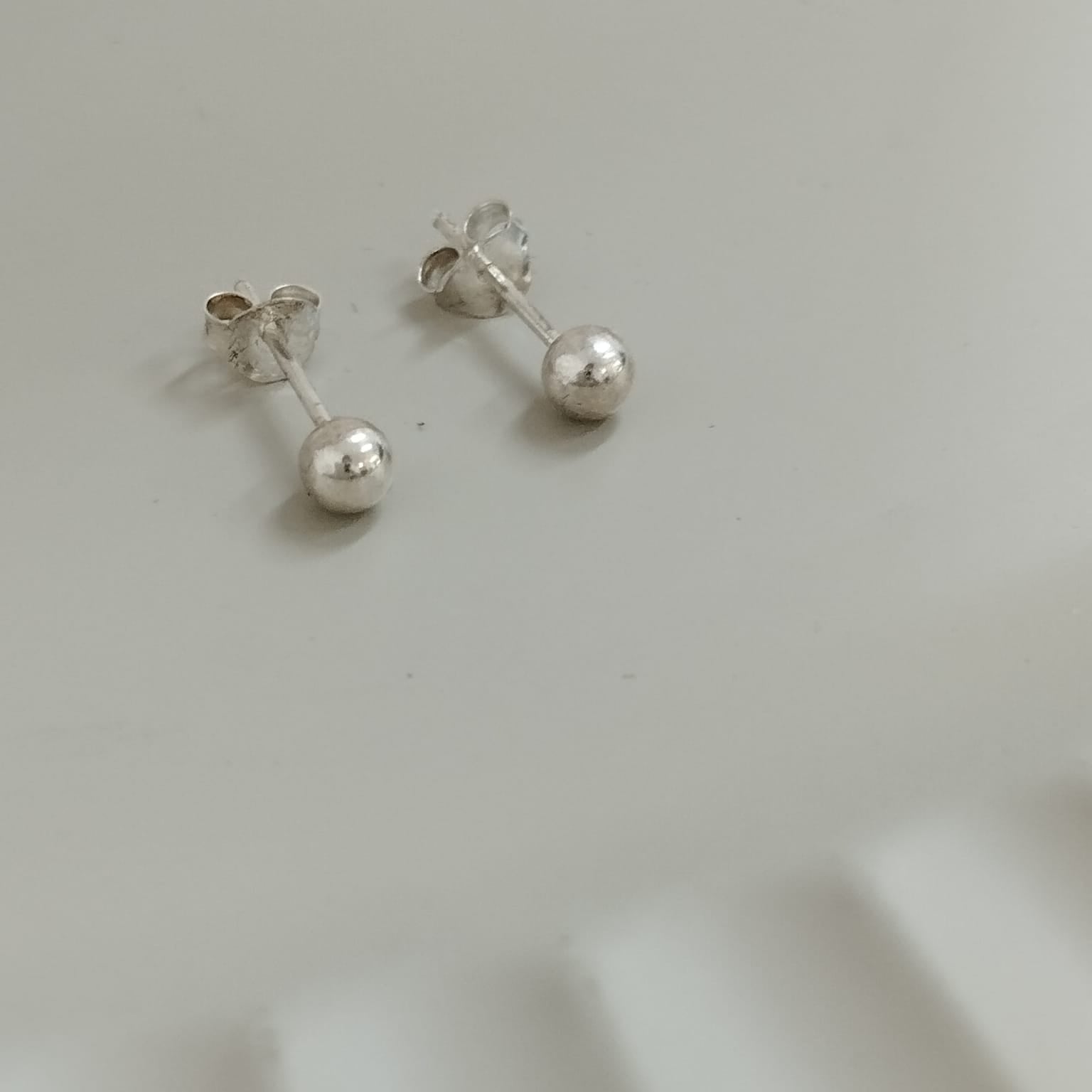 TOPO BALIN 6MM DE PLATA LEY 925 ID: 297