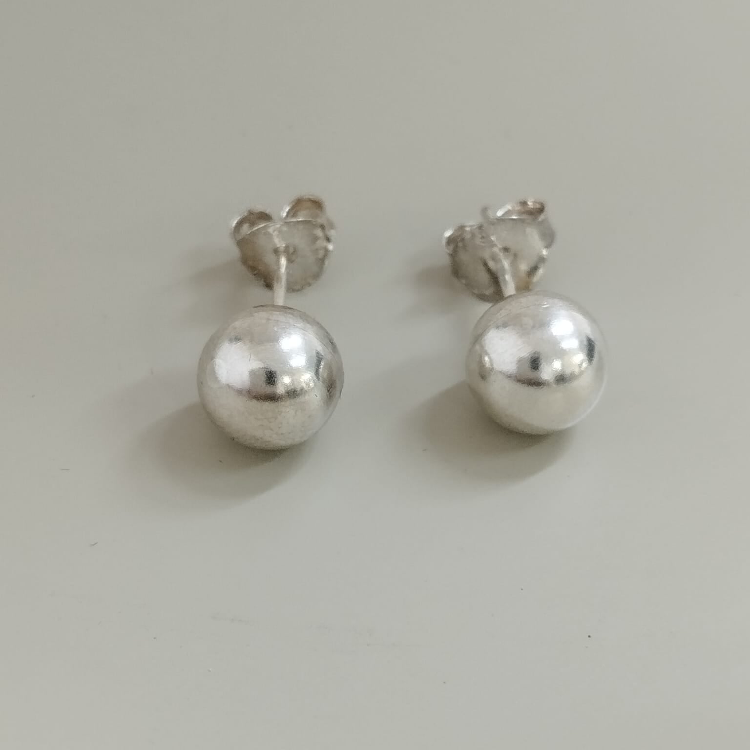 TOPO BALIN 8MM DE PLATA LEY 925 ID: 298