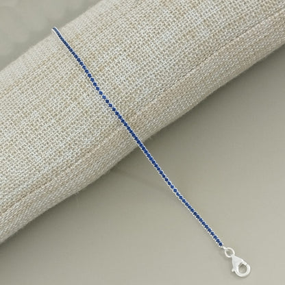 Foto de artículo PULSERA TENNIS TOPACIO Y PLATA 2MM-17CM ID: 256