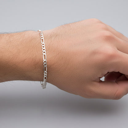 PULSO 3X1 CT 19CM 4MM DE PLATA ID: 275