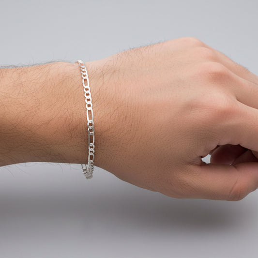 PULSO 3X1 CT 19CM 4MM DE PLATA ID: 275