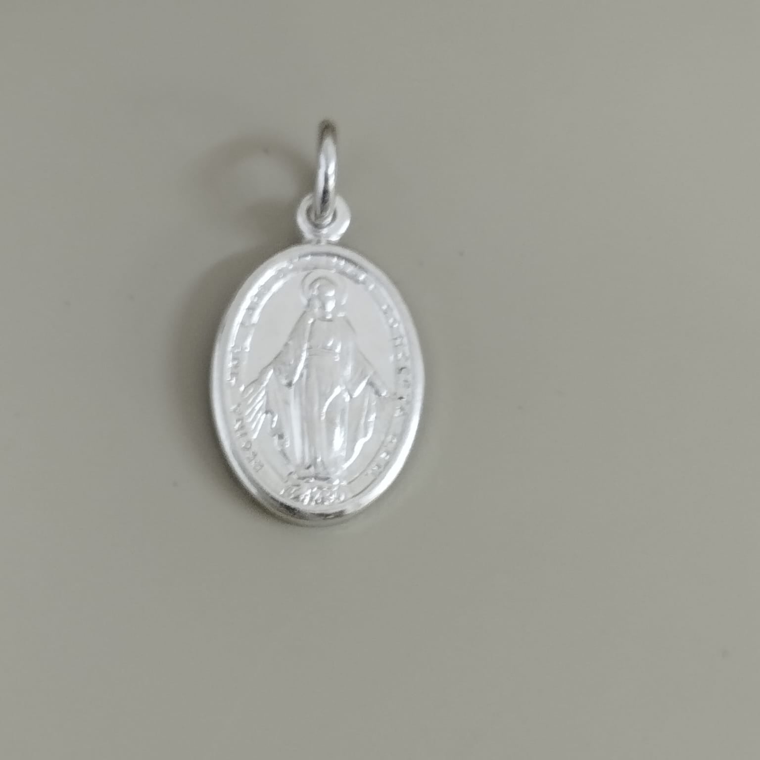 DIJE VIRGEN MILAGROSA 2.4CM DE PLATA LEY 925 ID: 283