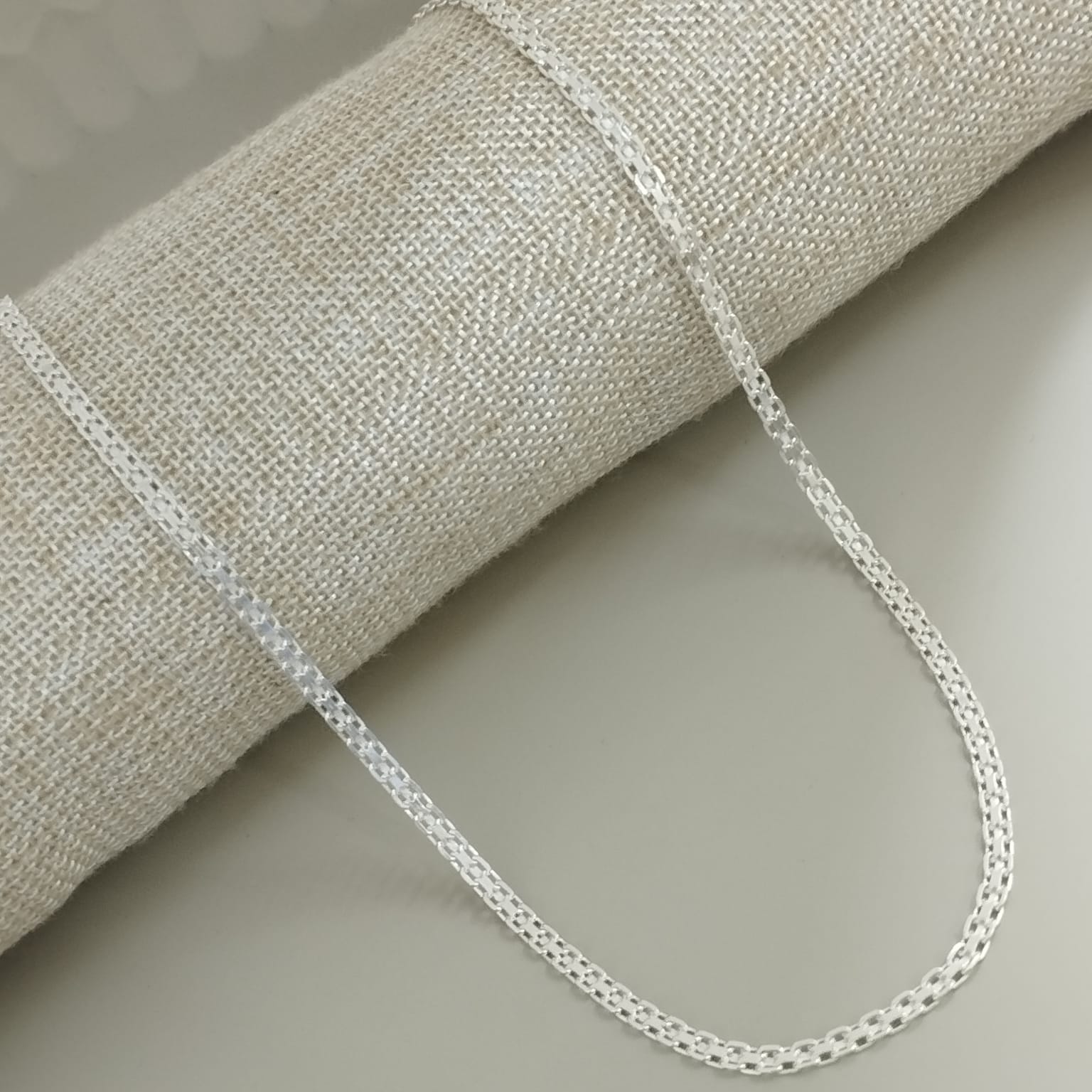 CADENA CHINA 60CM 3MM DE PLATA ID: 272